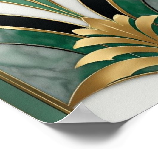 Art Deco Geometric Pattern Poster (Hoek)