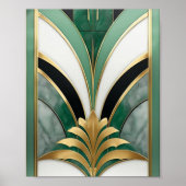 Art Deco Geometric Pattern Poster (Voorkant)