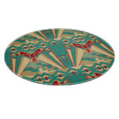 Art Deco Geometric Pattern Snijplank (Hoek)