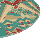 Art Deco Geometric Pattern Snijplank (Hoek)