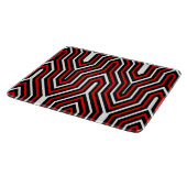 Art Deco Geometric - rood, zwart en wit Snijplank (Hoek)
