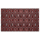 Art Deco Geometric - rood, zwart en wit Stof (Fat Quarter)