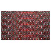 Art Deco Geometric - rood, zwart en wit Stof (Yard (91,4 cm))