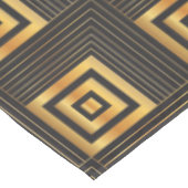 Art Deco Geometric Squares zwart & goud Tafelkleed (Gekanteld)