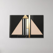 Art Deco Geometric Structure Canvas Afdruk (Voorkant)