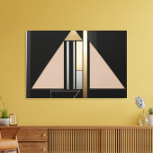 Art Deco Geometric Structure Canvas Afdruk (Insitu (Woonkamer))