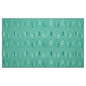 Art Deco Geometric - turquoise en aqua Stof (Fat Quarter)