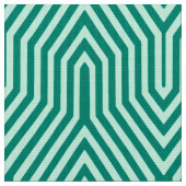 Art Deco Geometric - turquoise en aqua Stof (Close Up)