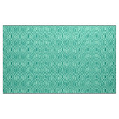 Art Deco Geometric - turquoise en aqua Stof (Yard (91,4 cm))