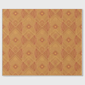 Art Deco Geometric Uplift - Golden Sunset Cadeaupapier (Vlak)
