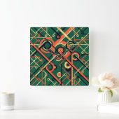 Art Deco Geometric Vierkante Klok (Huis)