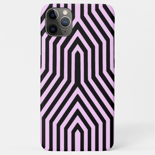 Art Deco Geometric - zwart en roze Case-Mate iPhone Case (Achterkant)