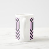 Art Deco Geometric - zwart en roze Porselein Kop (Achterkant)