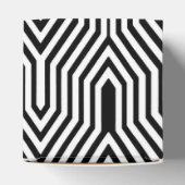 Art Deco Geometric - zwart-wit Bedankdoosjes (Bovenkant)