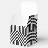Art Deco Geometric - zwart-wit Bedankdoosjes (Geopend)
