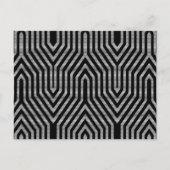Art Deco Geometric - zwart-wit Briefkaart (Voorkant)