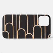 Art Deco Geometrie: Gouden Waterverf Behang Case-Mate iPhone Case (Achterkant (horizontaal))