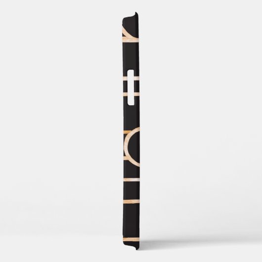 Art Deco Geometrie: Gouden Waterverf Behang Case-Mate iPhone Case (Achterkant / Rechts)
