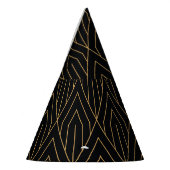 Art Deco: geometrisch behang. Feesthoedjes (Links)