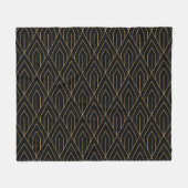 Art Deco: geometrisch behang. Fleece Deken (Voorkant (Horizontaal))