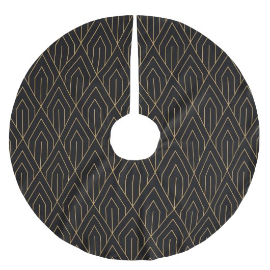 Art Deco:  geometrisch behang. Kerstboom Rok (Voorkant)