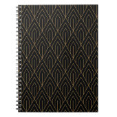 Art Deco:  geometrisch behang. Notitieboek (Voorkant)