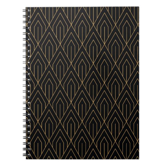 Art Deco: geometrisch behang. Notitieboek (Voorkant)