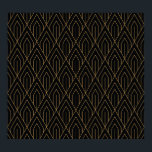 Art Deco:  geometrisch behang. Poster<br><div class="desc">Art Deco naadloos  behangpatroon. Geometrische decoratieve achtergrond Geometrische Art Deco  behang: Classic Glamour. Art Deco Glamour: geometrische  elegantie. Gatsby-Era Zigzags,  Gold Lines - Timeless Beauty. kunst,  deco,  patroon,  achtergrond,  gatsby,  goud,  zwart,  luxe,  illustratie,  nouveau,  lijn,  geometrisch,  element,  bloemendecor,  decor,  ornament,  vorm,  geometrie,  gouden,  diamant</div>