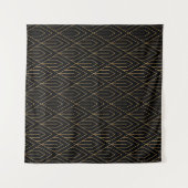 Art Deco: geometrisch behang. Wandkleed (Voorkant (horizontaal))