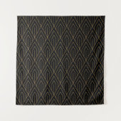 Art Deco: geometrisch behang. Wandkleed (Voorkant)