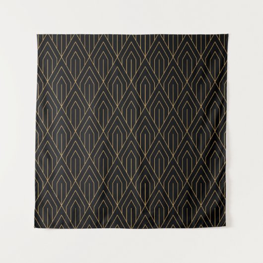 Art Deco: geometrisch behang. Wandkleed (Voorkant)