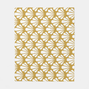 Art Deco, geometrisch bloemennaadloos patroon. Fleece Deken