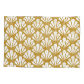 Art Deco, geometrisch bloemennaadloos patroon. Kussensloop (Achterkant)