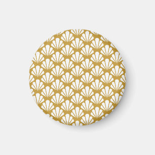 Art Deco, geometrisch bloemennaadloos patroon. Magneet