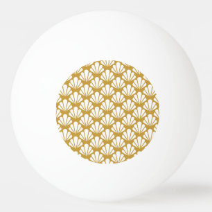Art Deco, geometrisch bloemennaadloos patroon. Pingpongbal