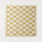 Art Deco, geometrisch bloemennaadloos patroon. Wandkleed (Voorkant)