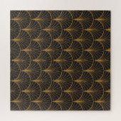 Art Deco geometrisch cirkelpatroon Legpuzzel (Horizontaal)