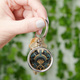 Art Deco geometrisch elegant Sleutelhanger