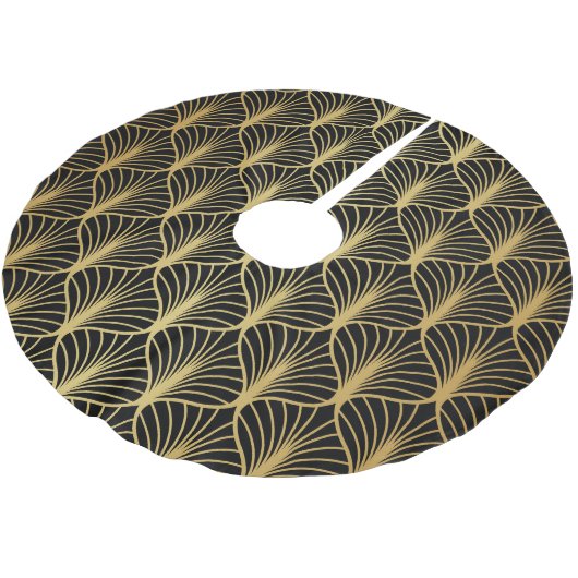 Art Deco geometrisch luxe patroon Kerstboom Rok (Gekanteld)