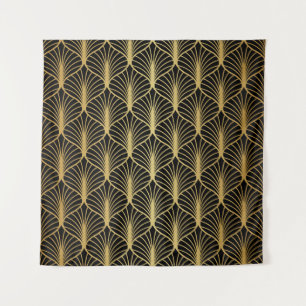 Art Deco geometrisch luxe patroon Wandkleed