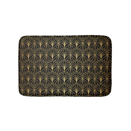 Art Deco geometrisch minimalistisch patroon Badmat (Voorkant)