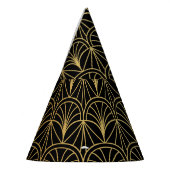 Art Deco geometrisch minimalistisch patroon Feesthoedjes (Links)