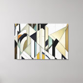 Art Deco Geometrisch Mozaïek Acryl Canvas Afdruk (Voorkant)