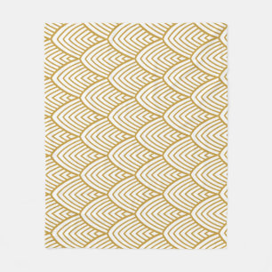 Art Deco geometrisch naadloos patroon. Fleece Deken