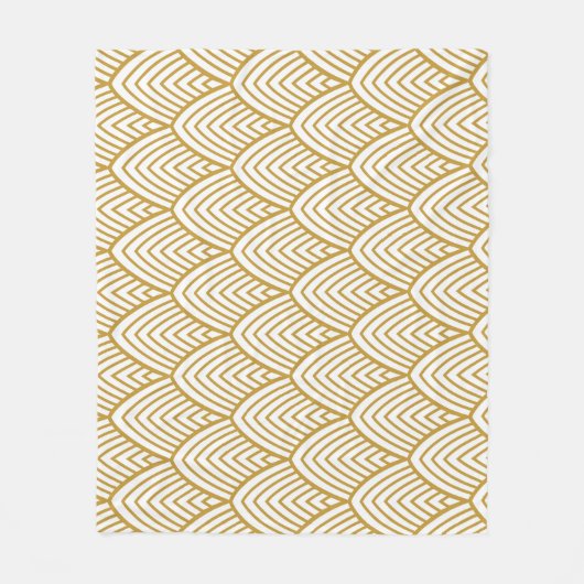 Art Deco geometrisch naadloos patroon. Fleece Deken (Voorkant)
