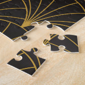 Art Deco geometrisch, naadloos patroon. Legpuzzel (Zijkant)