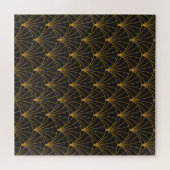 Art Deco geometrisch, naadloos patroon. Legpuzzel (Horizontaal)