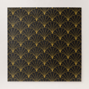 Art Deco geometrisch, naadloos patroon. Legpuzzel