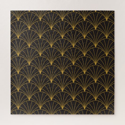 Art Deco geometrisch, naadloos patroon. Legpuzzel (Verticaal)