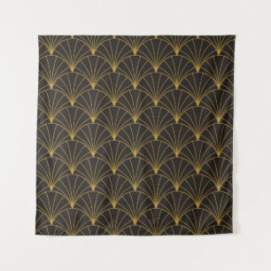 Art Deco geometrisch,  naadloos patroon. Wandkleed